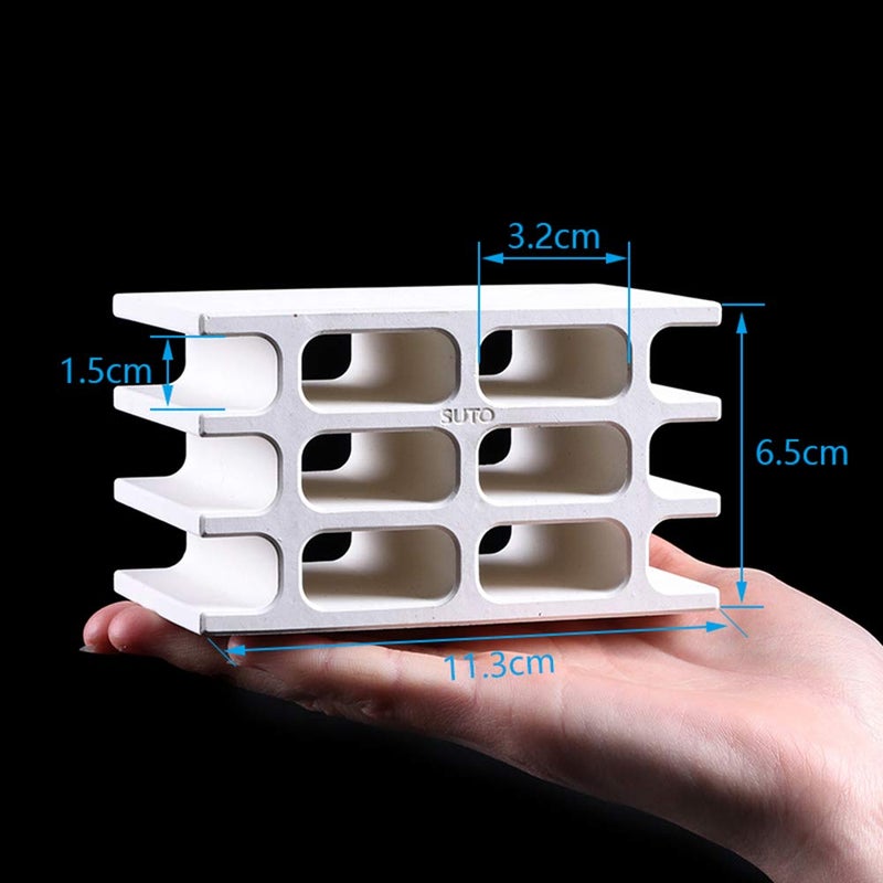 DOHO White Ceramic Hiding Shelter Fish Tank Decoration for Amano Shrimp Cichlid Baby Pleco Fish Spawning and Breeding - Image 4